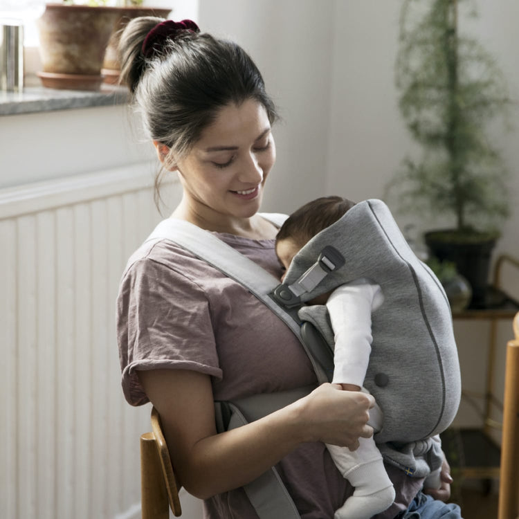 Baby Carrier Mini - Light grey, 3D Jersey (2)