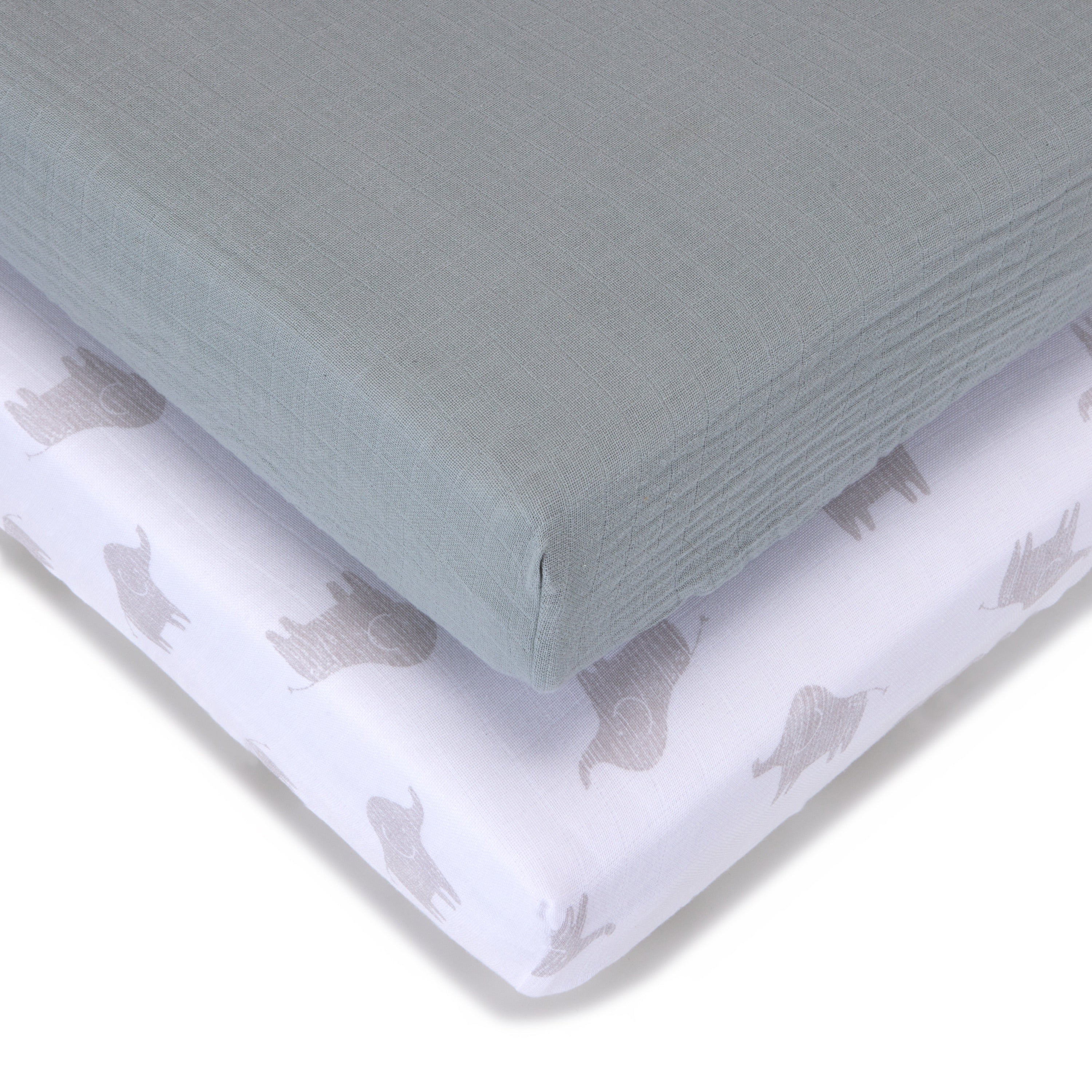 2 pack best sale fitted crib sheets