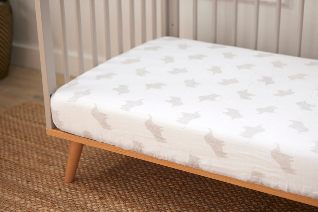 2 Pack Muslin Sheets Safari - Cot - 60 x 120cm