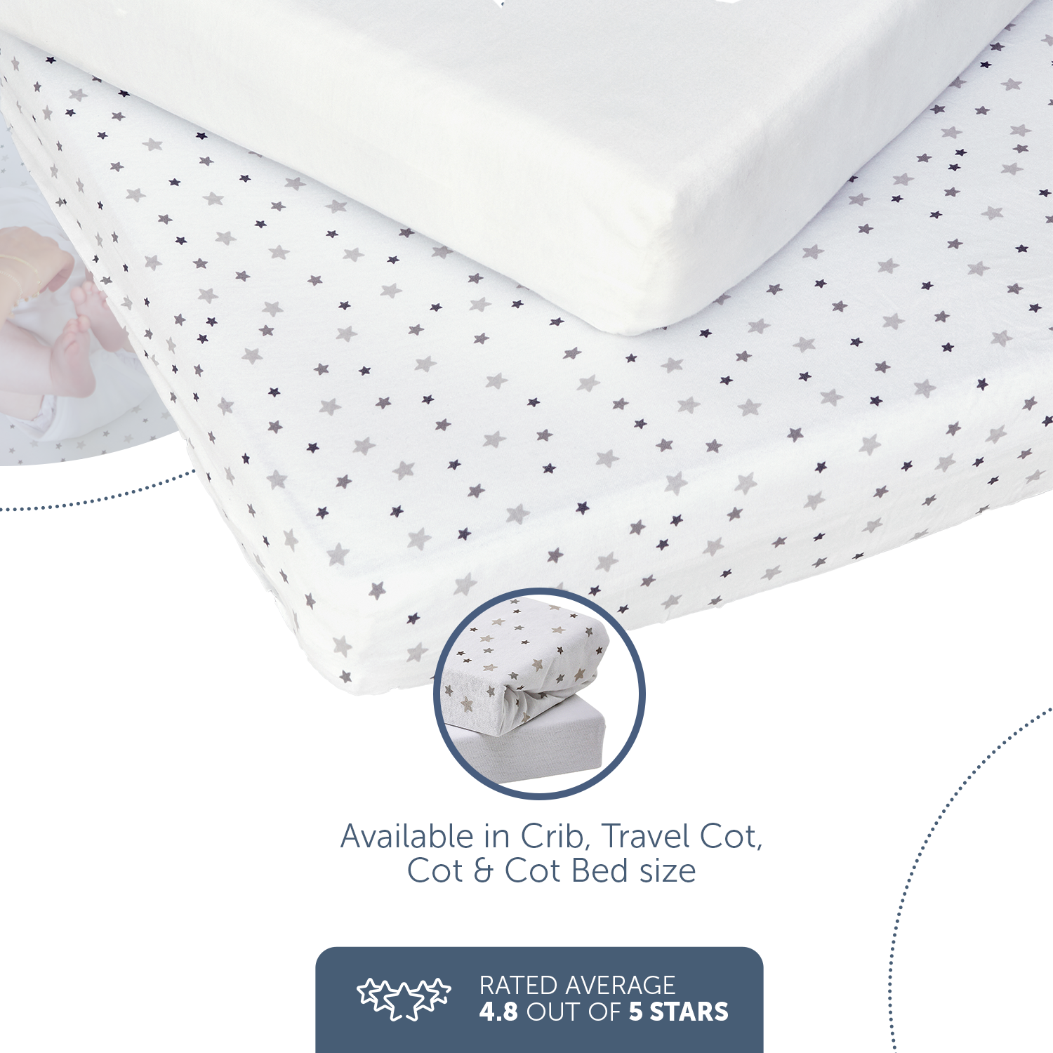 2 Pack Sheets Crib