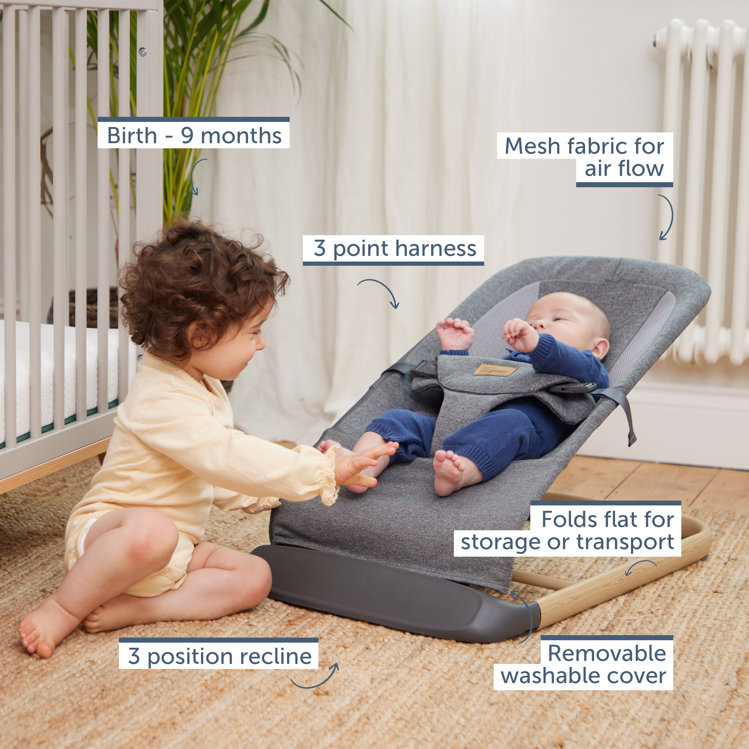 Flat baby bouncer online