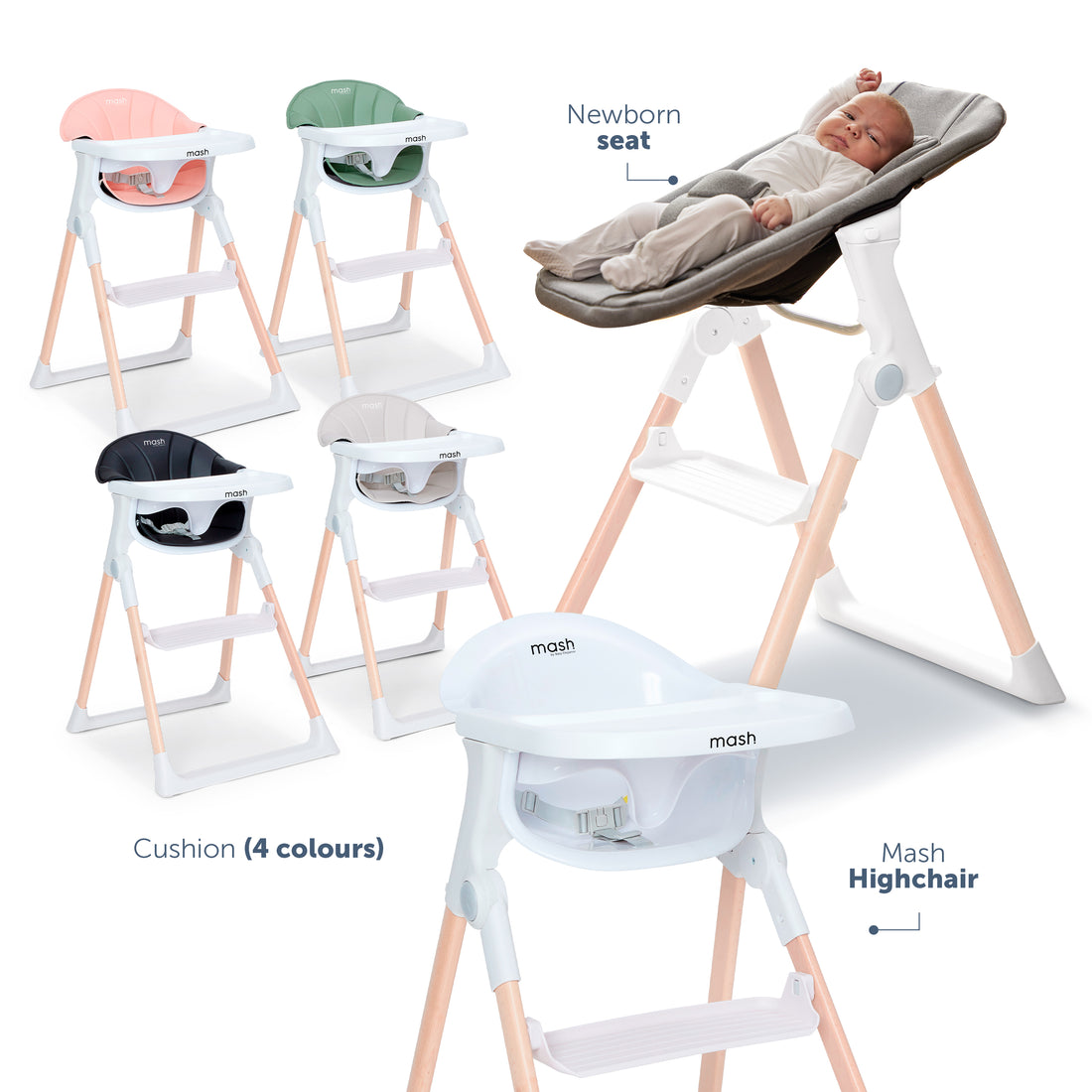 Mash High Chair Bundle