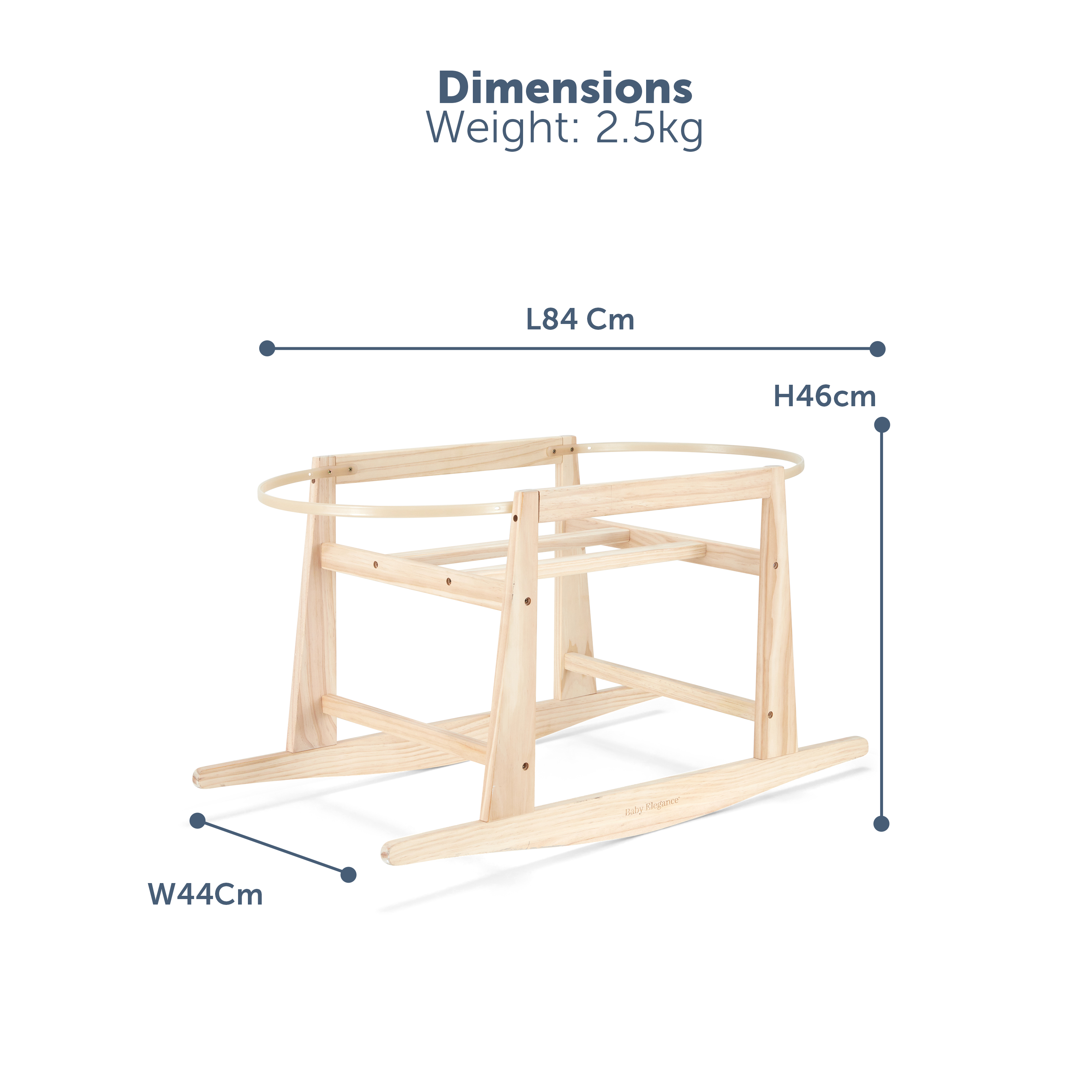 Moses Basket and Stand Set