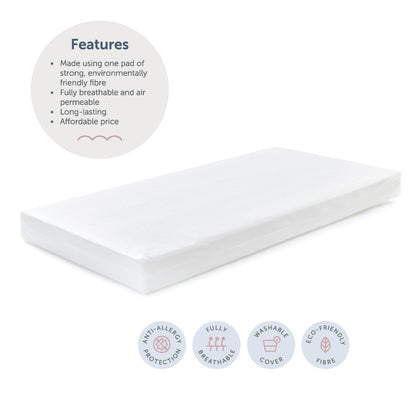 Cot Mattress - Breath-Dry - 60 x 120 x 10cm