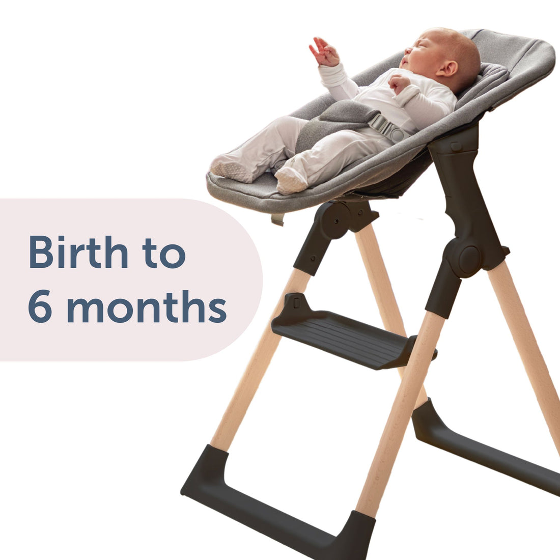 Mash High Chair &amp; Newborn Seat - Black