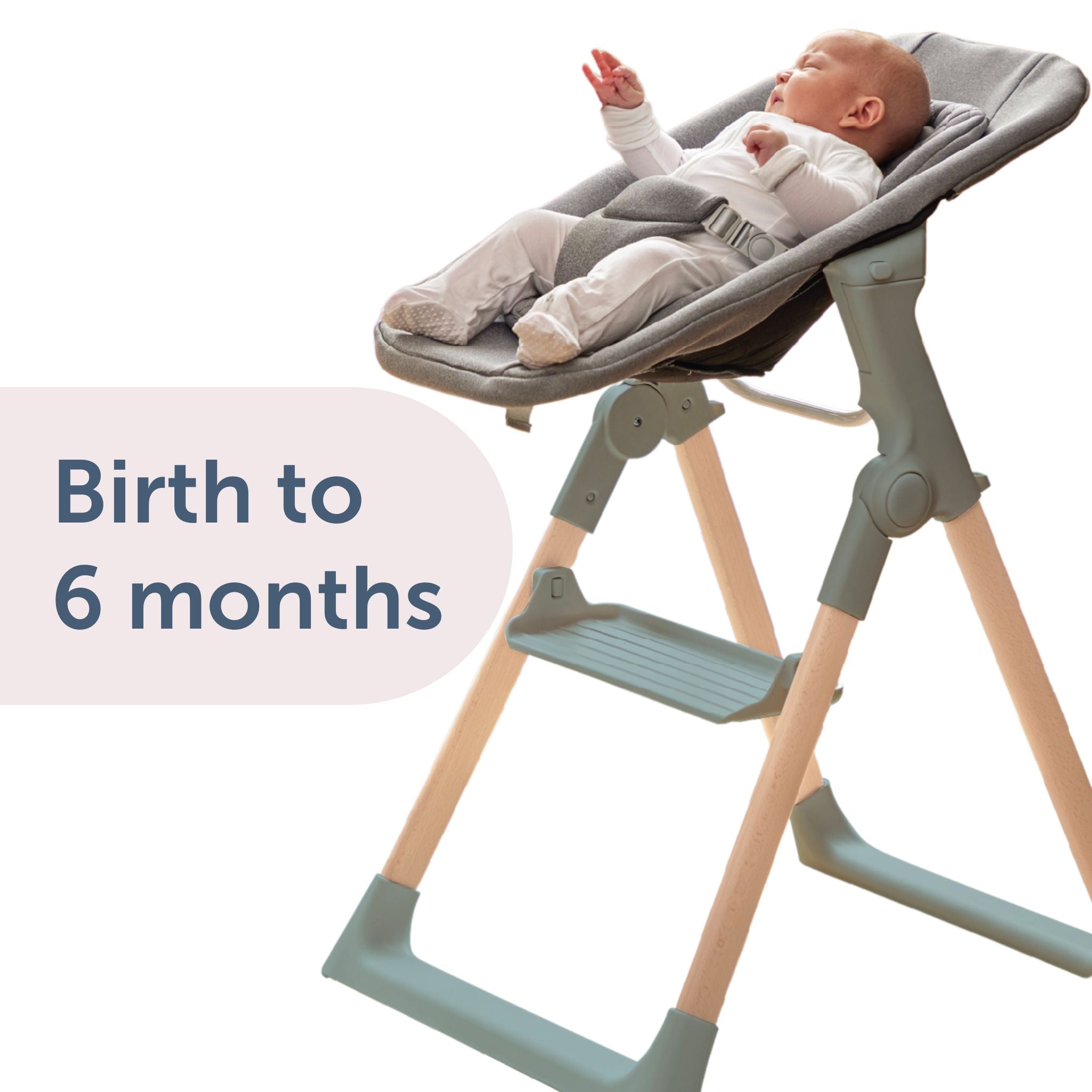 Mash High Chair &amp; Newborn Seat - Sage