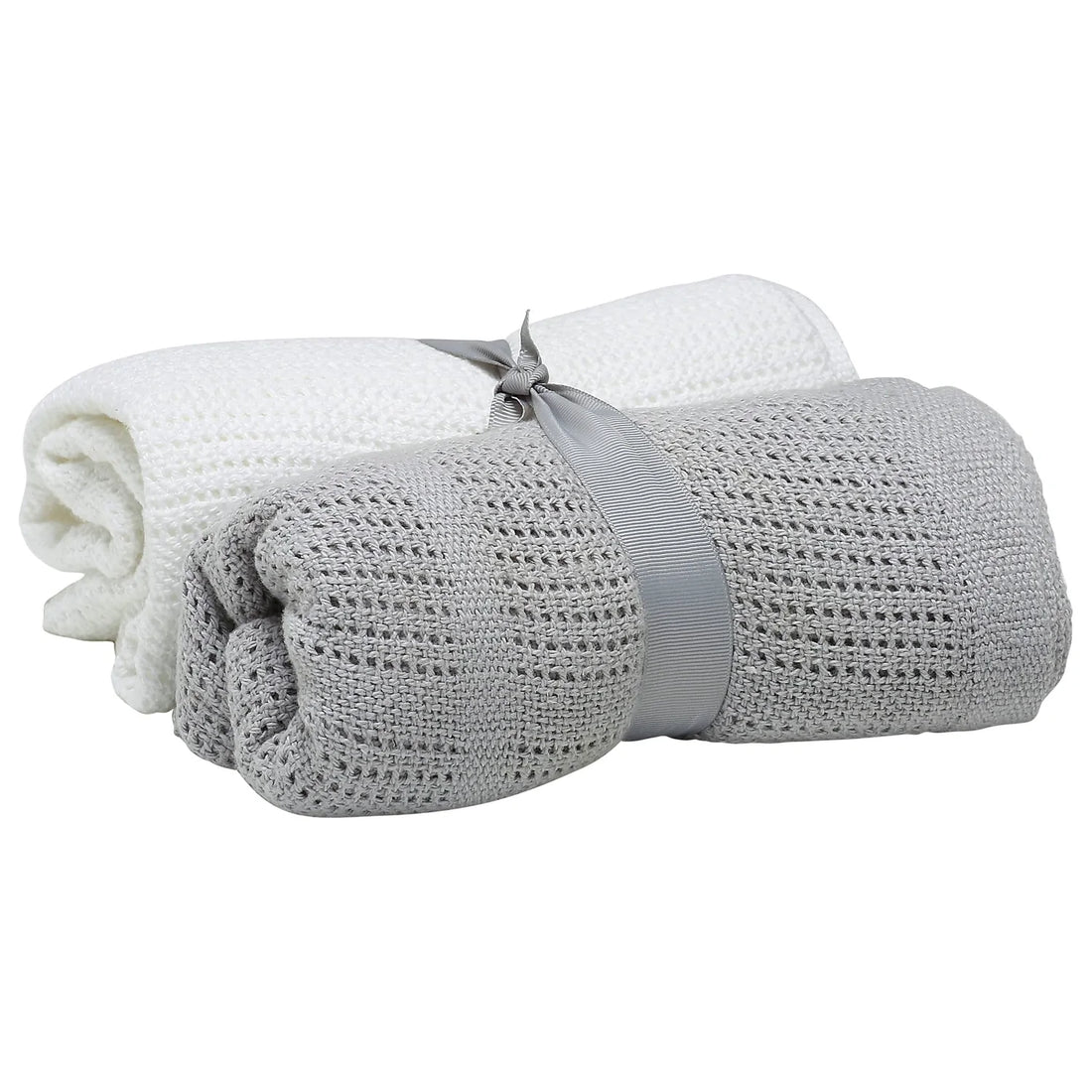 Cellular Baby Blankets - 2 Pack