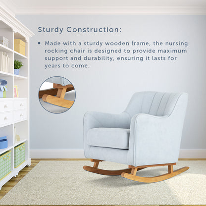 Ollie Nursery Rocking Chair with Stool