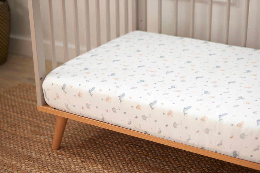 2 Pack Jersey Sheets Under the Sea - Travel Cot - 70 x 100cm