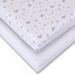 2 Pack Jersey Sheets  Under the Sea - Cot Bed - 70 x 140cm