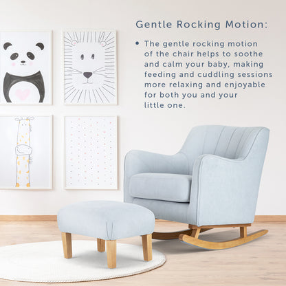 Ollie Nursery Rocking Chair with Stool