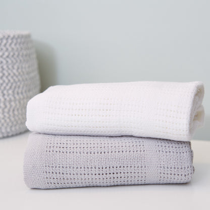 Cellular Baby Blankets - 2 Pack