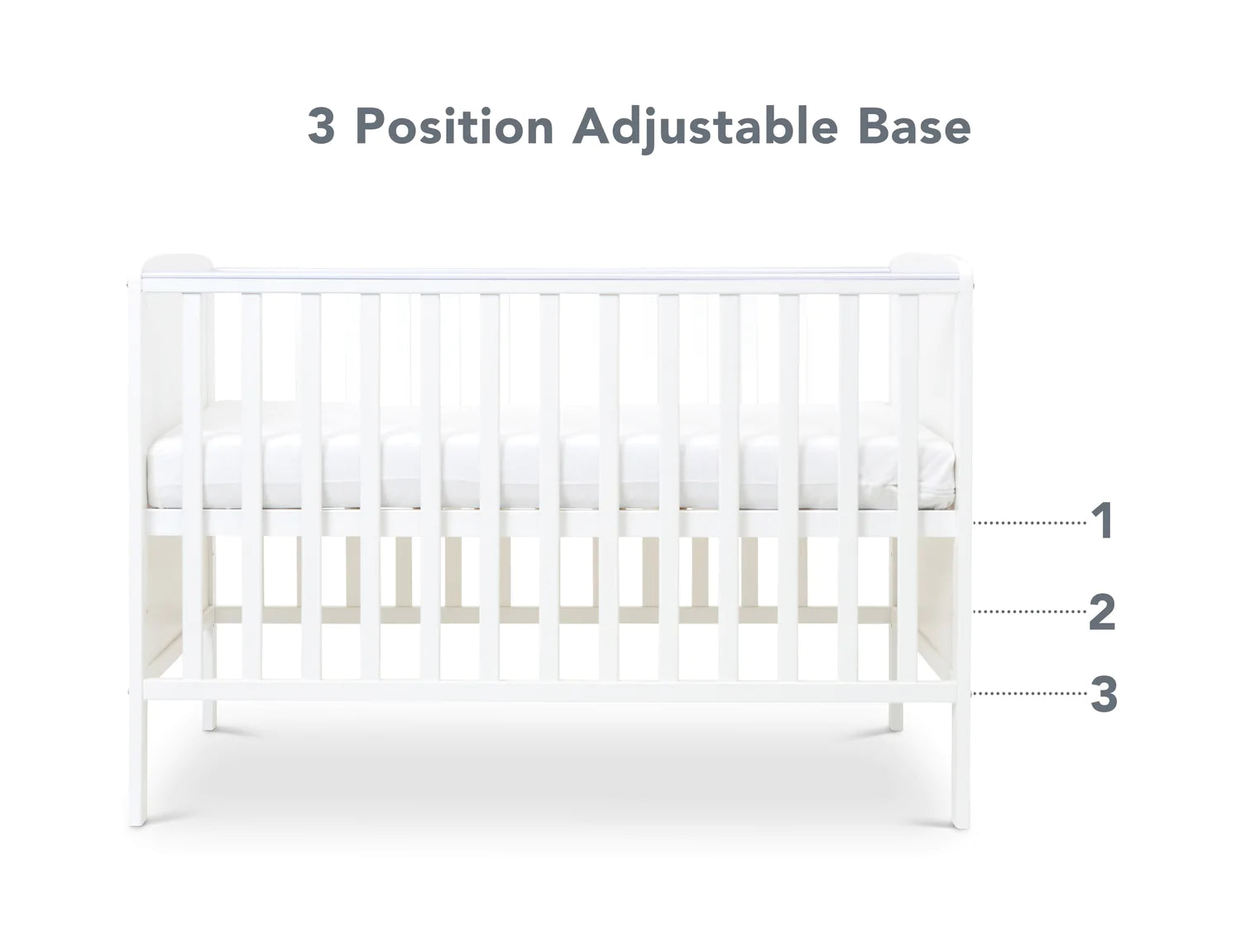 Cot with top adjustable side